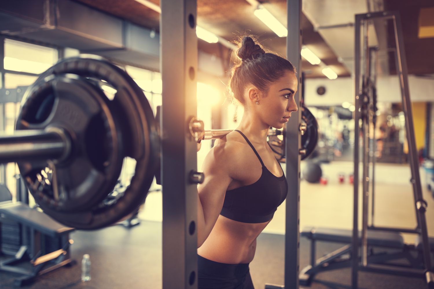 Krafttraining im Fitnessstudio