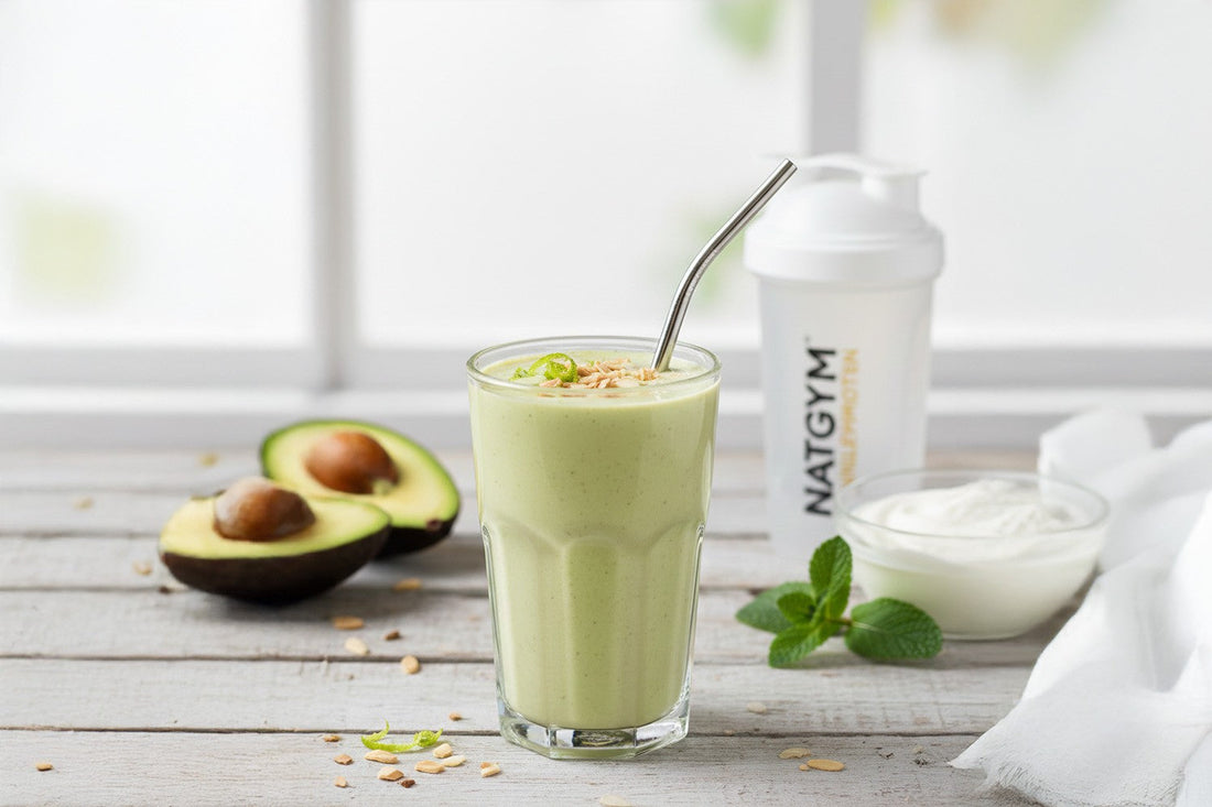 Rezept für nährstoffreichen Avocado-Vanille-Joghurt-Smoothie