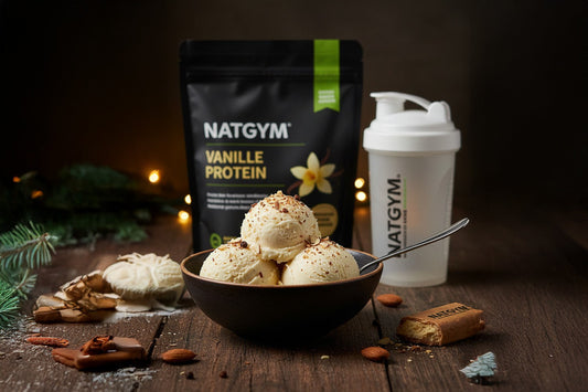 Rezept für selbstgemachte Protein-Eiscreme