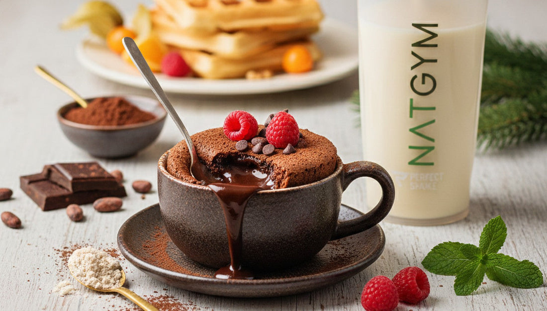 Rezept für vollmundigen Protein-Schoko-Mugcake