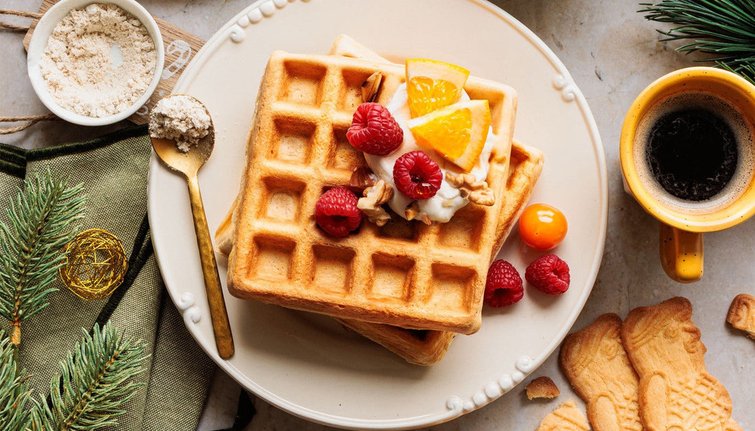 Rezept für Winterliche Protein-Spekulatius-Waffeln